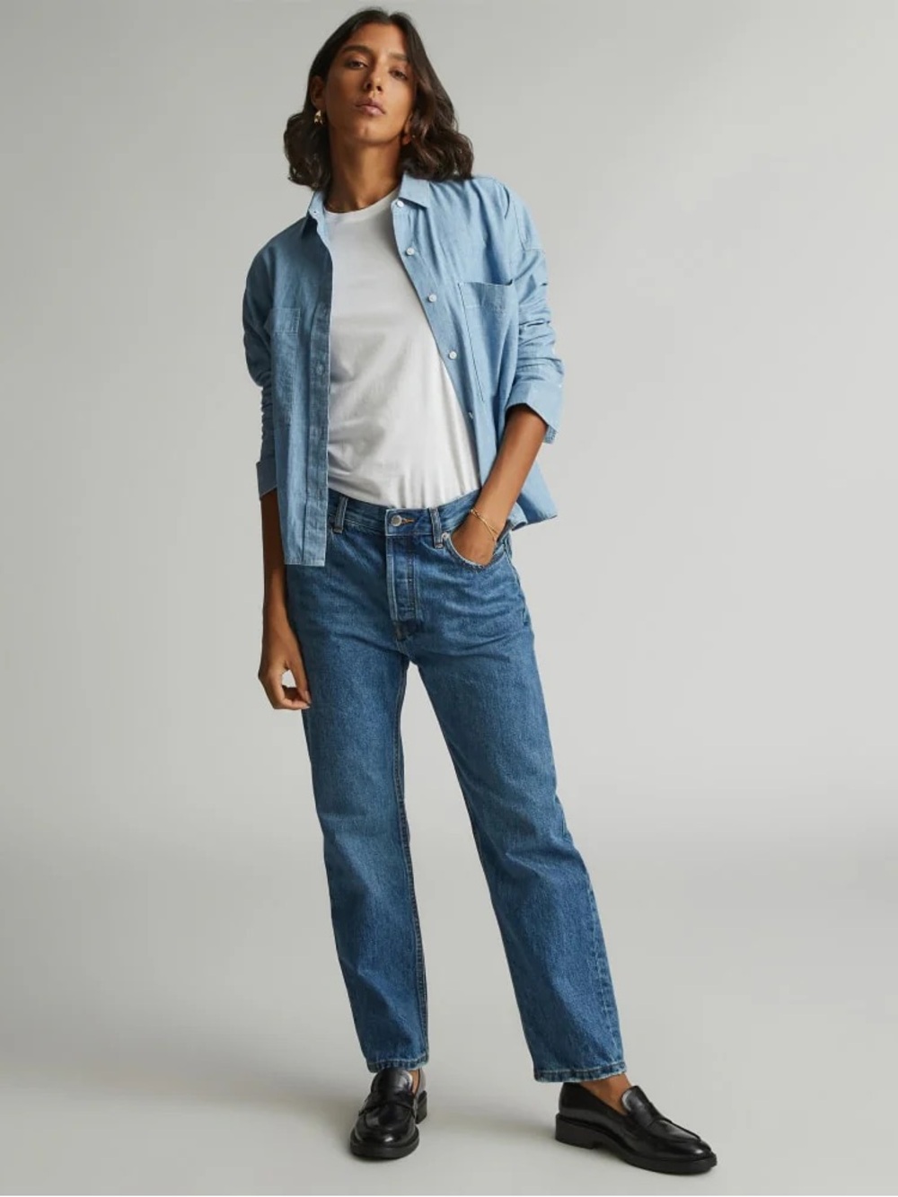 Everlane Straight Leg Jeans - Blue